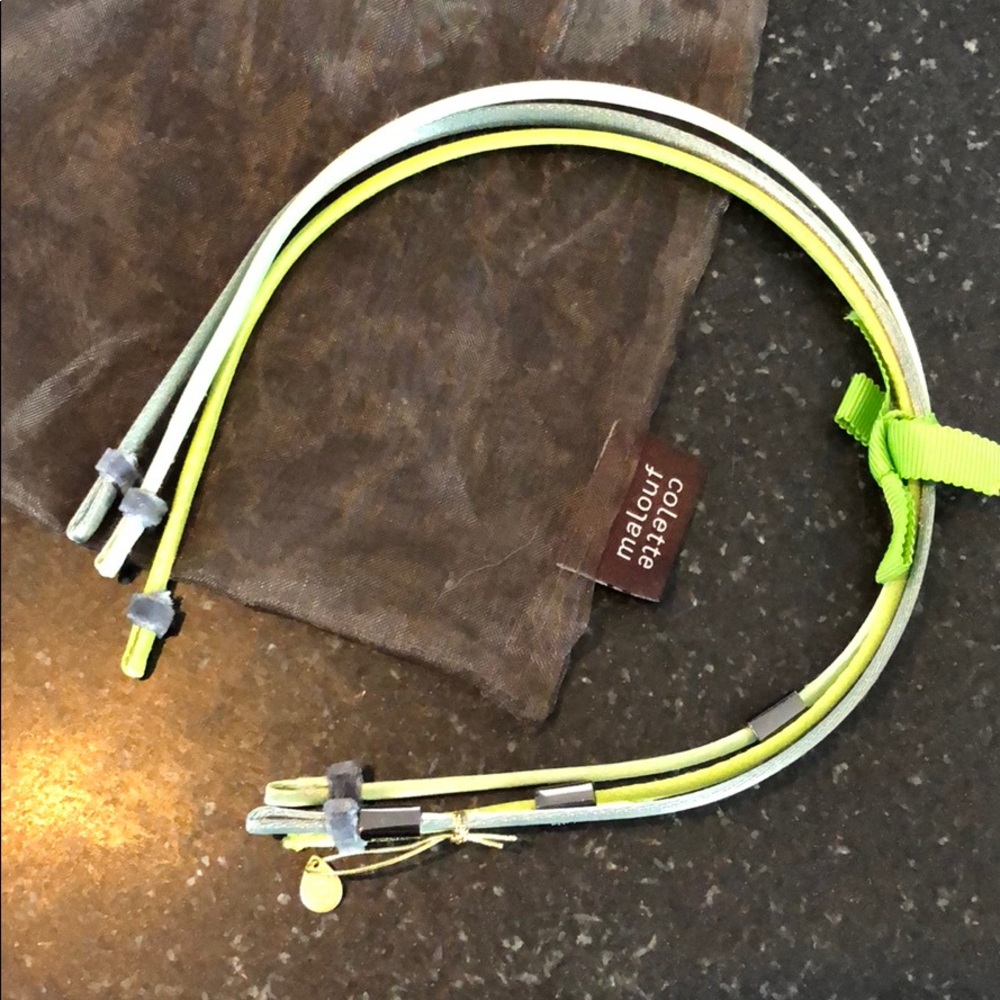 Silk Green Collette Malouf Headbands